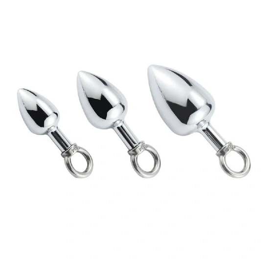 Anal Hooks Steel Ring Cock Stainless 4663 with Set Anal DiscreetChoice Hook 0204